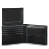 Portafoglio Uomo PIQUADRO in Pelle Nera con Pattina Linea Blue Square - PU4518B2R