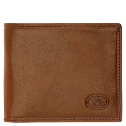 Portafoglio Uomo Portacarte con Pattina THE BRIDGE In Pelle Marrone linea Story Made in Italy