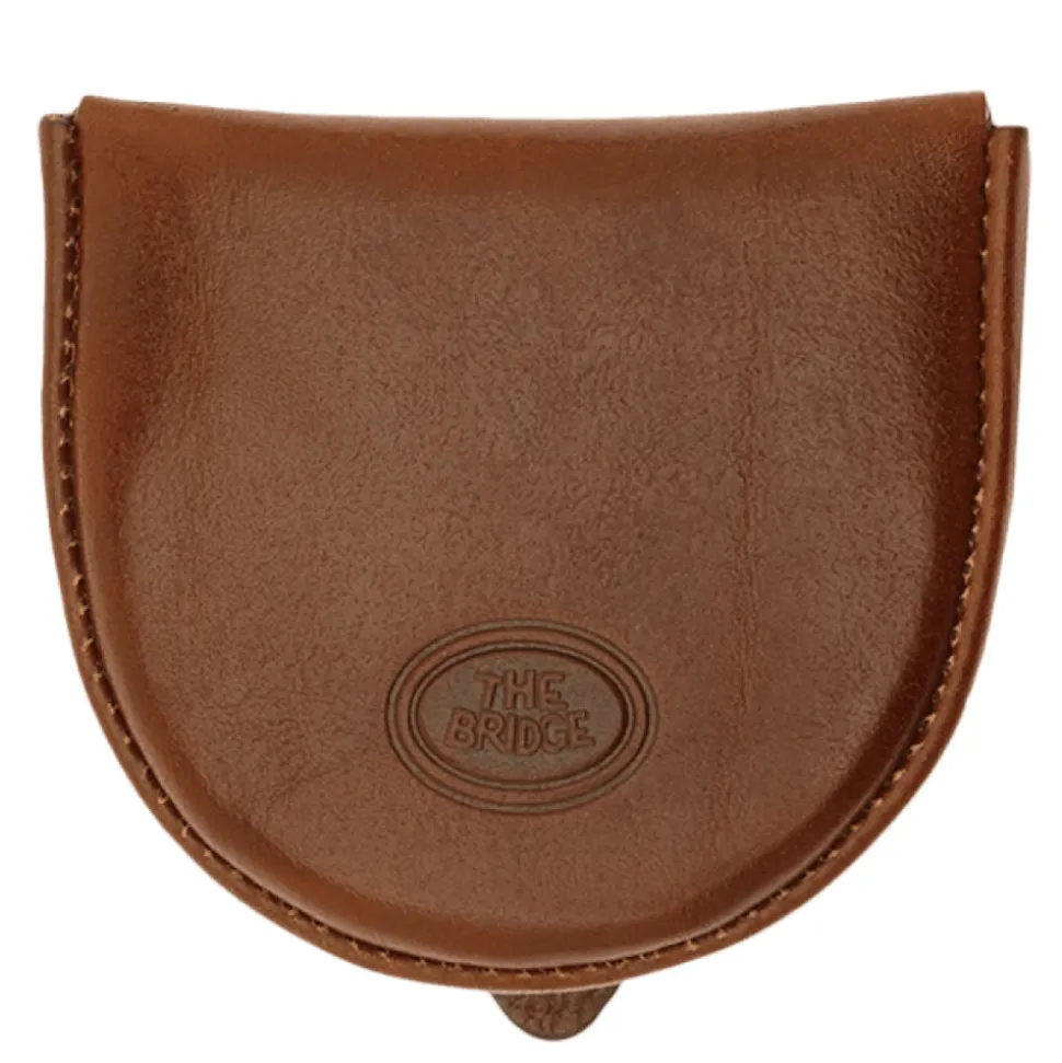 Portamonete a Tacco THE BRIDGE In Pelle Marrone linea Story Made in Italy