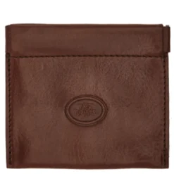 Portamonete Uomo THE BRIDGE In Pelle Marrone linea Story Made in Italy