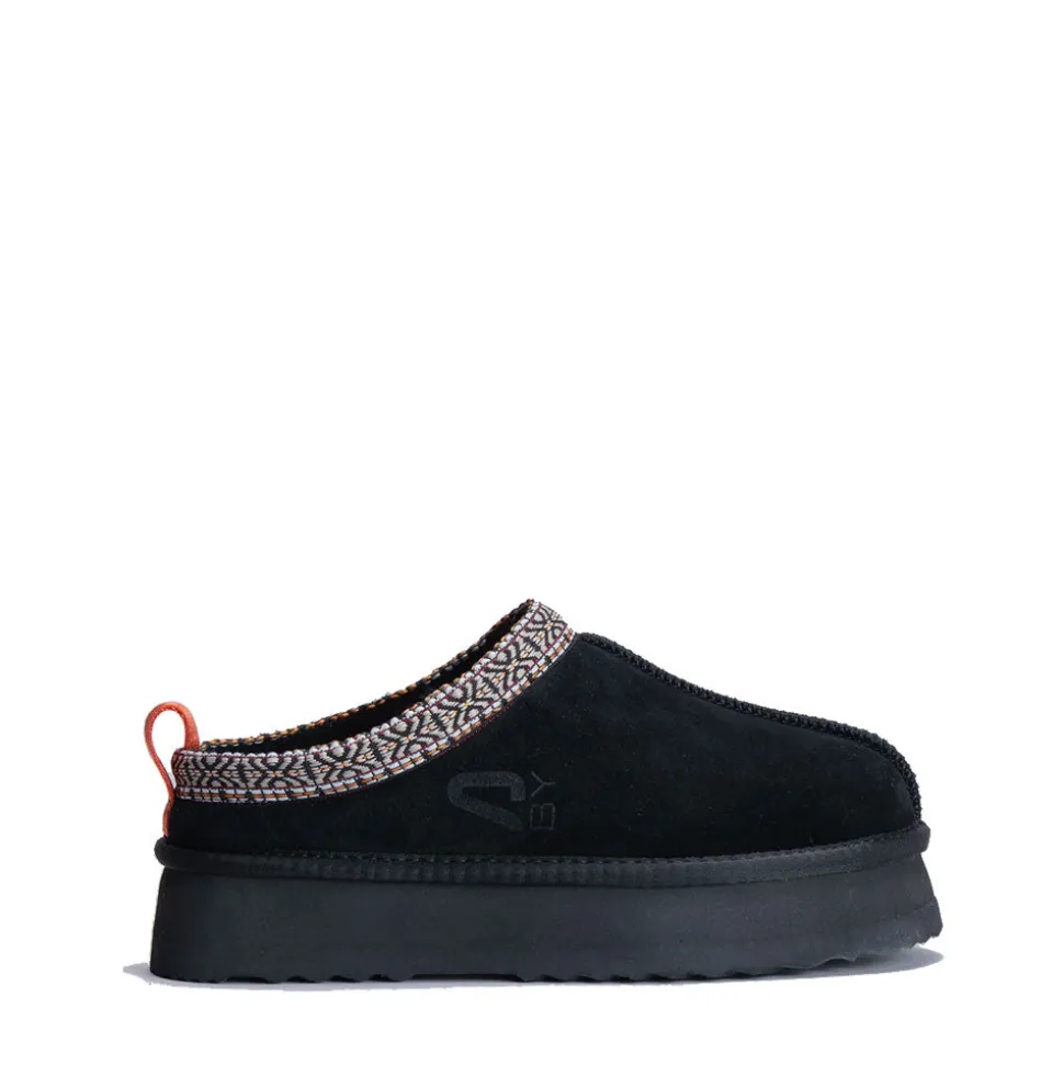 Sabot Imbottiti S by MASSIMO SANTINI linea Prisca in Velour Nero