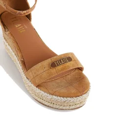 Sandali con Zeppa 8 cm 1A Classe Alviero Martini in Eco Nappa stampa Geo Classic 1117
