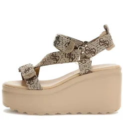 Sandali Donna con Zeppa GUESS linea Ocilin Colore Gold