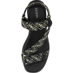 Sandali Donna con Zeppa GUESS linea Ocilia Colore Black - Platino