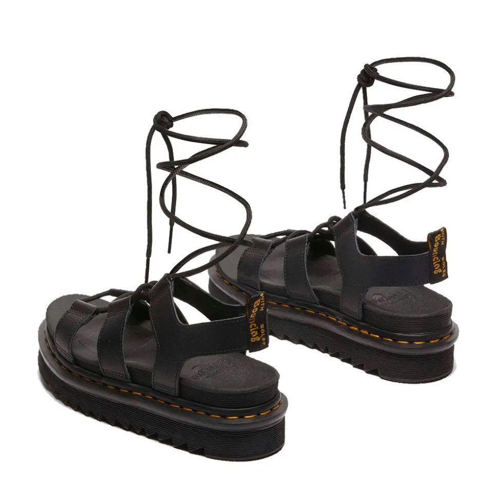Sandali Donna DR. MARTENS linea Nartilla in Pelle Athena Nera
