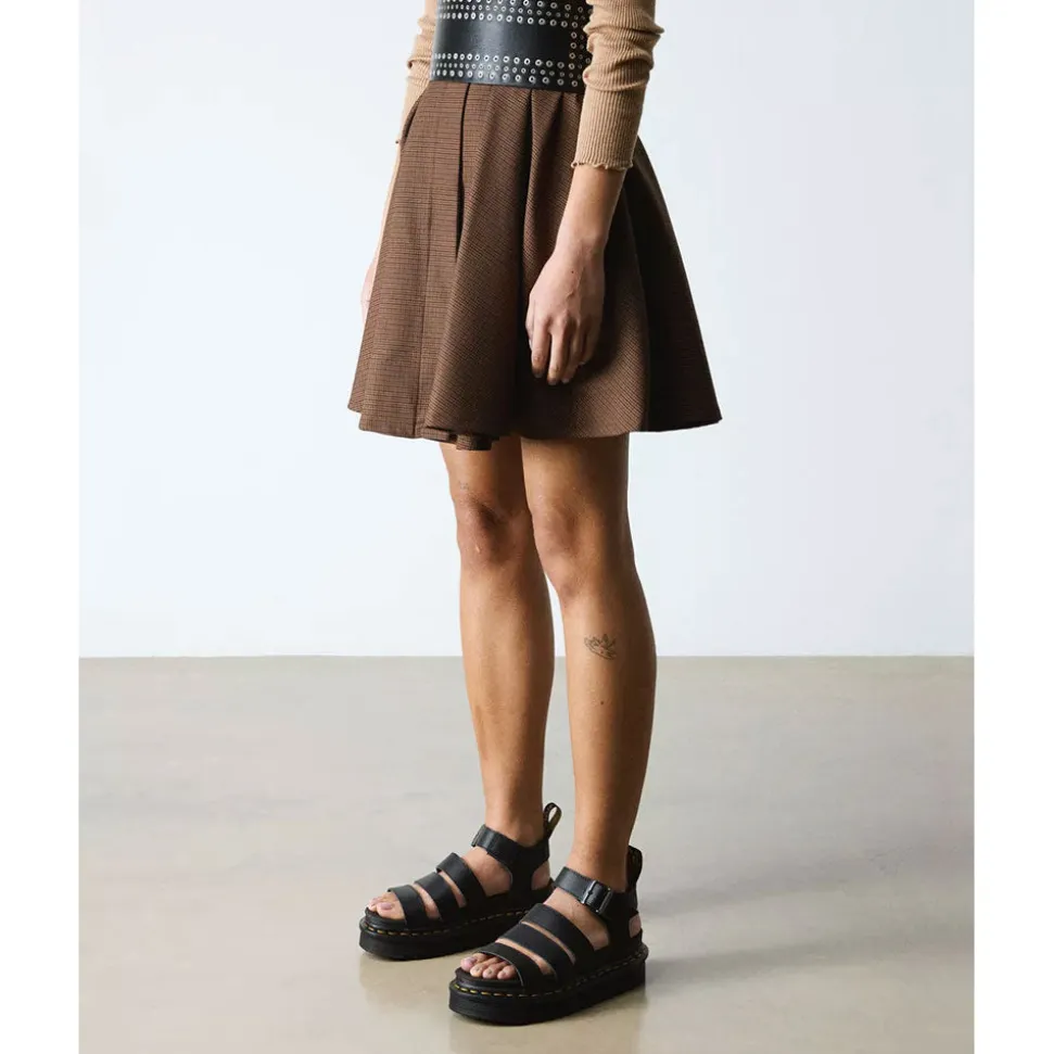 Sandali Donna DR. MARTENS linea Blaire in Pelle Athena Nera