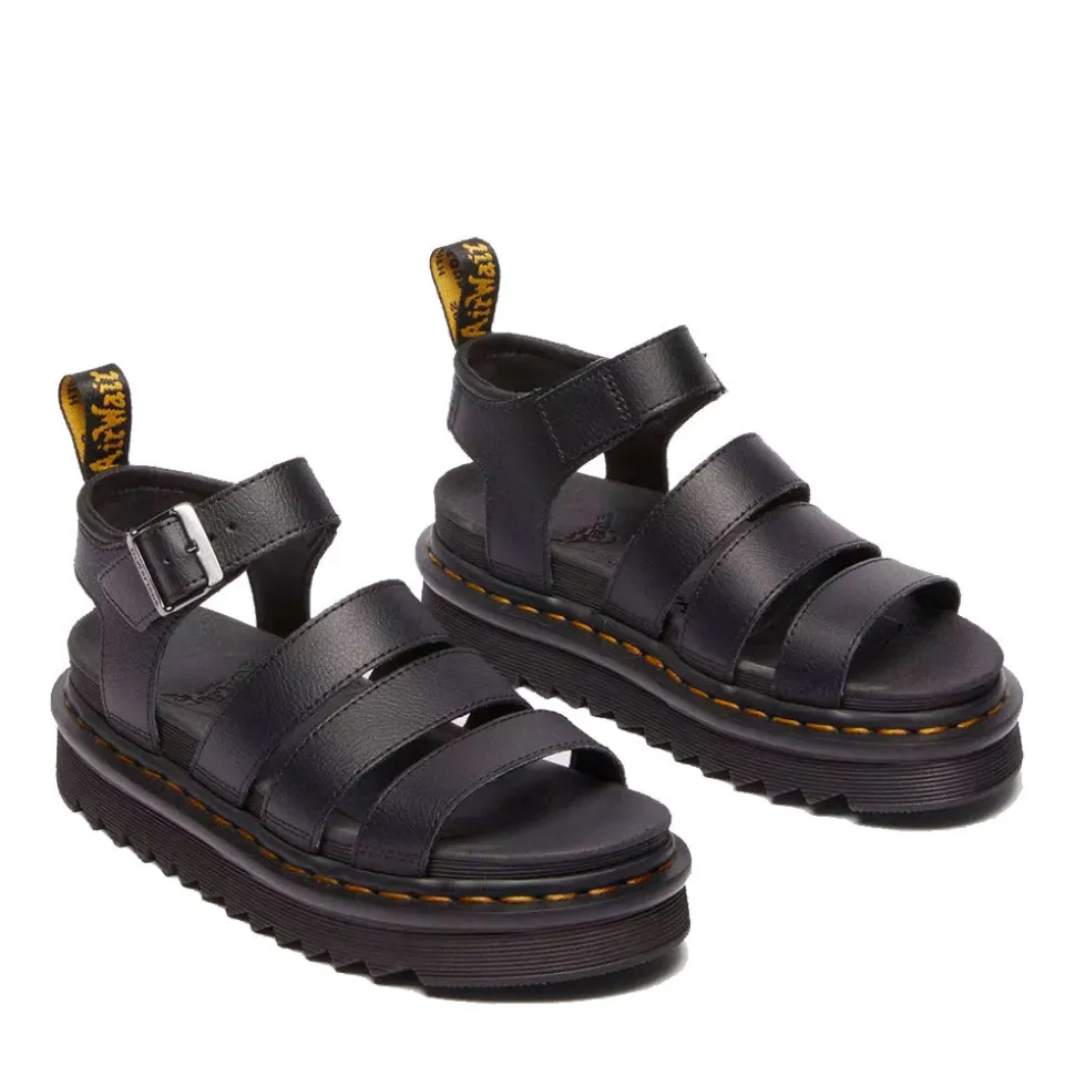 Sandali Donna DR. MARTENS linea Blaire in Pelle Athena Nera