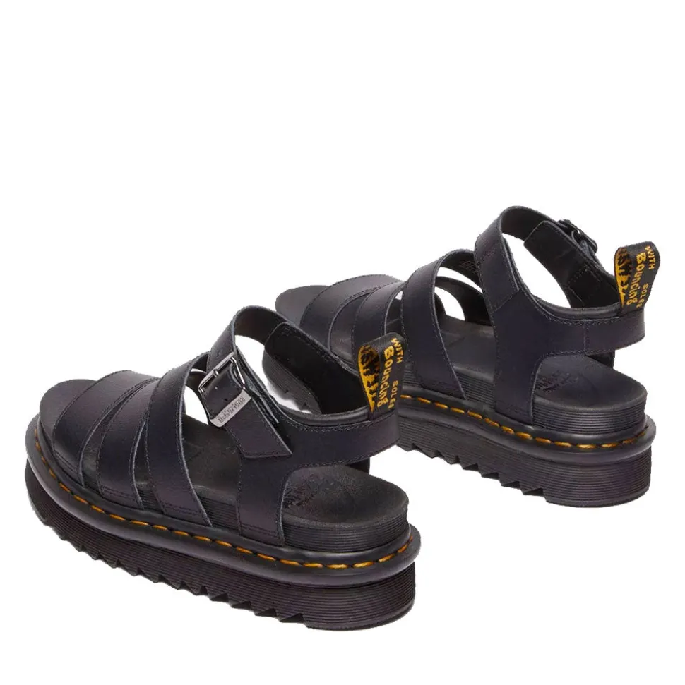 Sandali Donna DR. MARTENS linea Blaire in Pelle Athena Nera