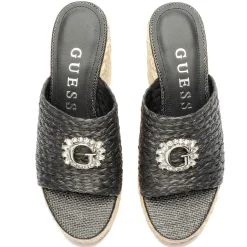 Sandali Donna GUESS con Zeppa Linea Elsia Colore Black