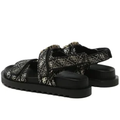 Sandali Donna GUESS Linea Fabelis Colore Black- Platino