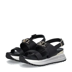 Sandali Donna LIU JO Maxi Wonder Sandal 30 in Pelle Nera