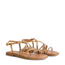 Sandali Flat 1A Classe Alviero Martini in Eco Nappa stampa Geo Classic con Strass 1069