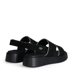 Sandali Platform LIU JO Amber 01 in Suede Nero