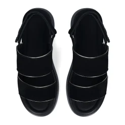 Sandali Platform LIU JO Amber 01 in Suede Nero