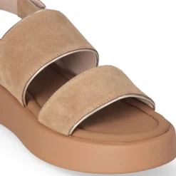 Sandali Platform LIU JO Amber 01 in Suede color Cuoio