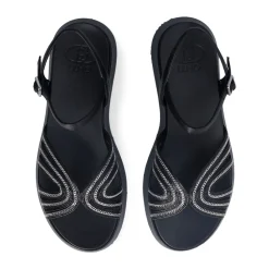 Sandali Platform LIU JO Frida 35 Metallic Black con Catene