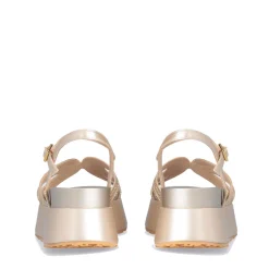 Sandali Platform LIU JO Frida 35 Metallic Matte Gold con Catene