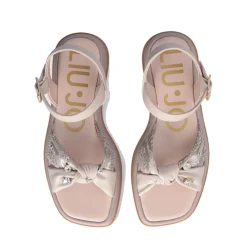 Sandali Platform LIU JO You 751 stampa Pitone Beige con Pietre Gioiello