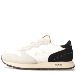 Scarpe Bambina Sun68 Sneakers Girl's Ally Studs Teen Bianco Panna - Z44406T