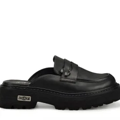 Scarpe Donna CULT Slash 4214 Sabot in Pelle Nera