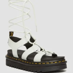 Scarpe Donna DR. MARTENS Sandali linea Nartilla in Pelle Athena Smoked Mint