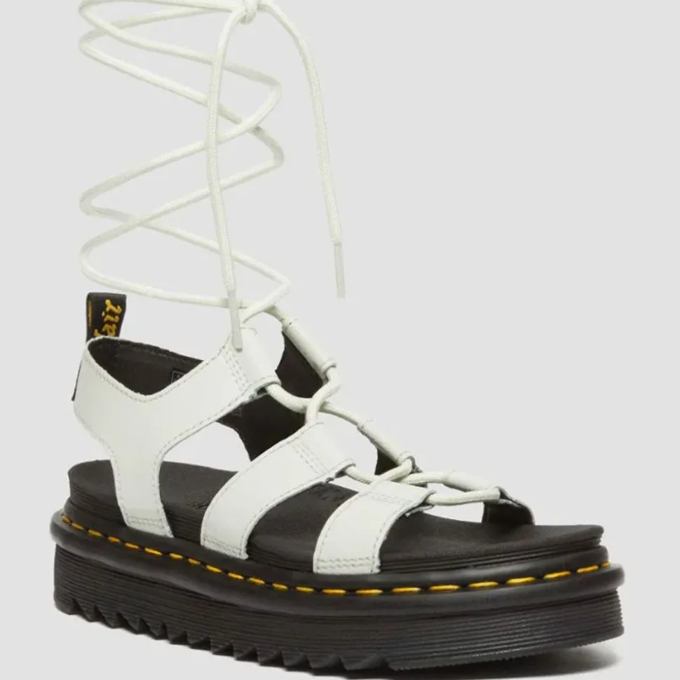 Scarpe Donna DR. MARTENS Sandali linea Nartilla in Pelle Athena Smoked Mint