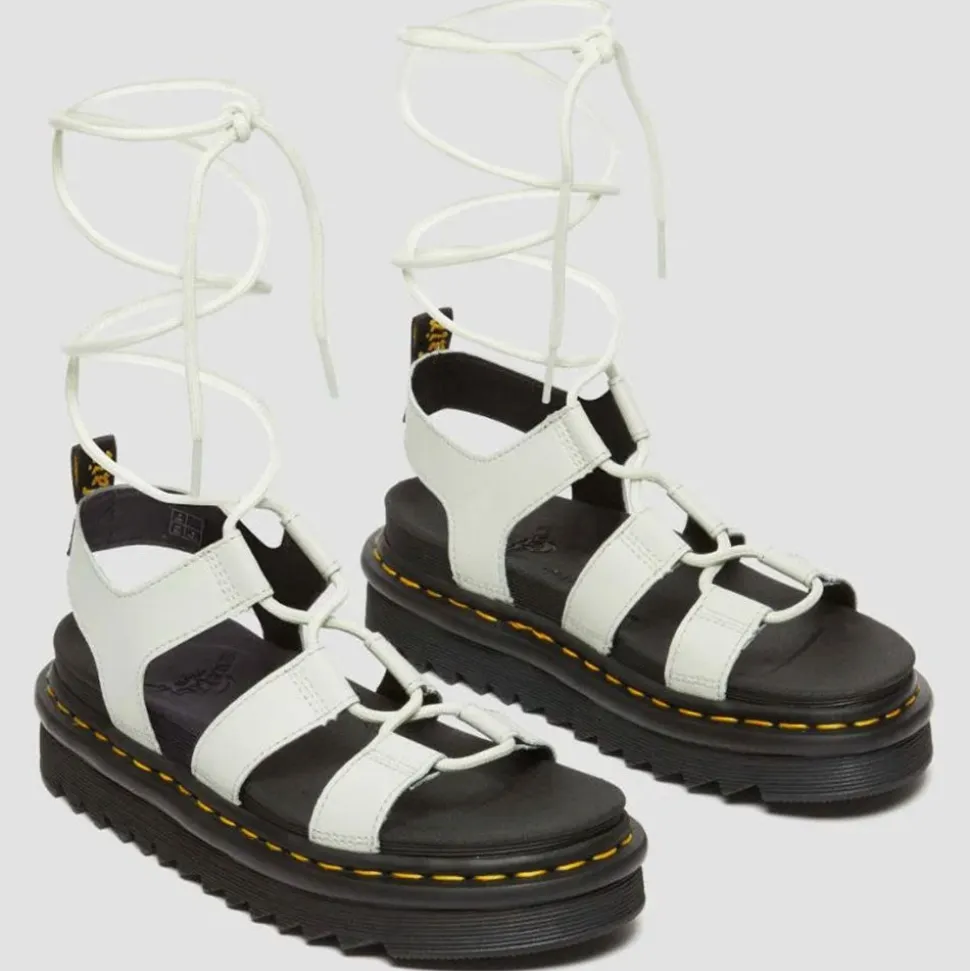 Scarpe Donna DR. MARTENS Sandali linea Nartilla in Pelle Athena Smoked Mint