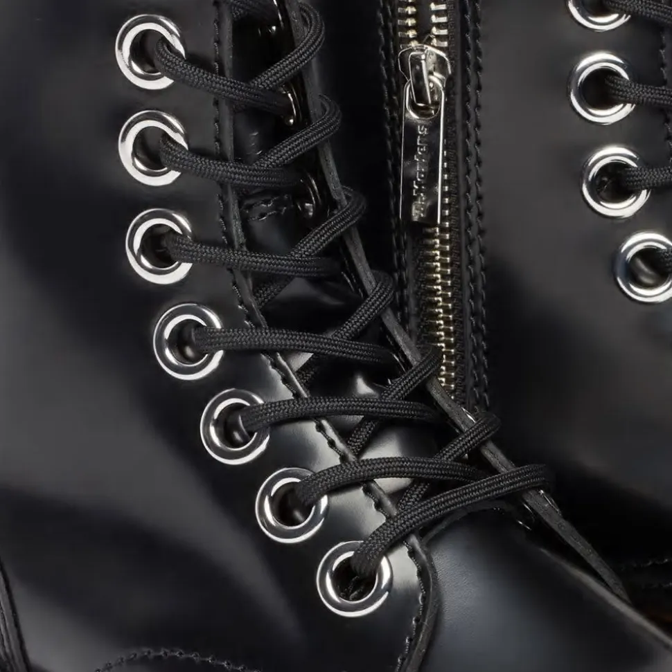 Scarpe Donna DR. MARTENS Stivali Platform linea Jadon Max in Pelle Buttero Nera