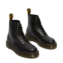 Scarpe Donna DR. MARTENS Stivali Platform linea 1460 Pascal BEX in Pelle Nera