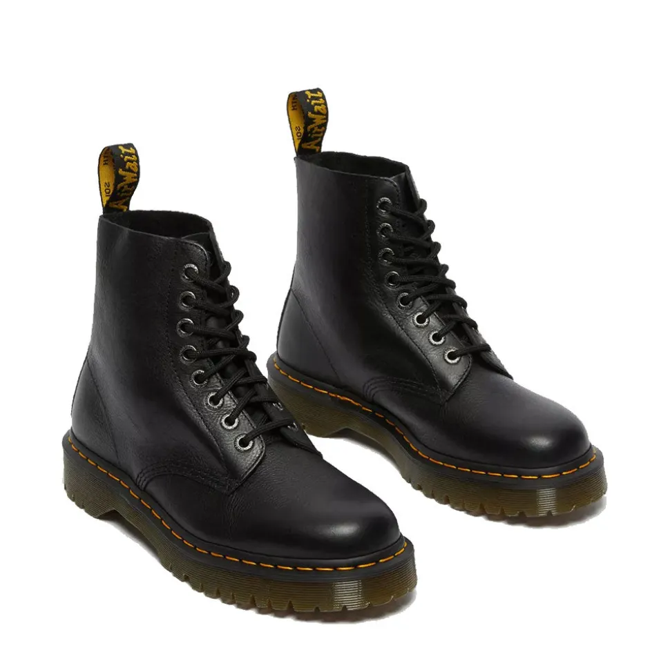 Scarpe Donna DR. MARTENS Stivali Platform linea 1460 Pascal BEX in Pelle Nera