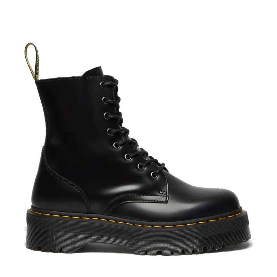 Scarpe Donna DR. MARTENS Stivali Platform linea Jadon in Pelle Nera