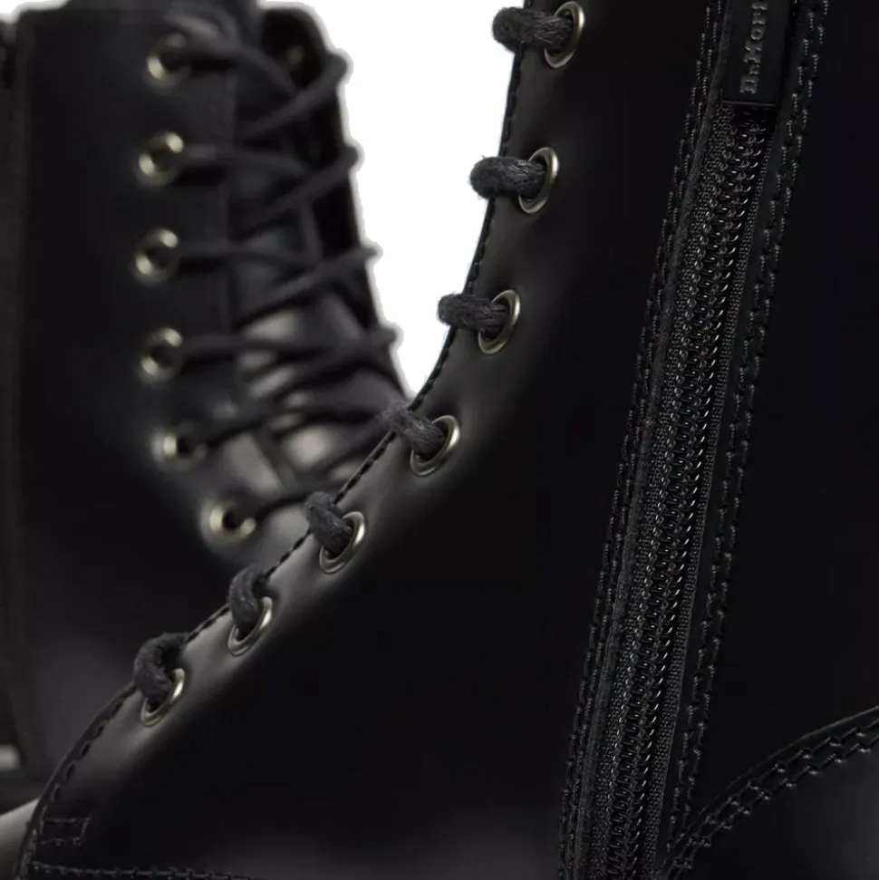 Scarpe Donna DR. MARTENS Stivali Platform linea Jadon in Pelle Nera