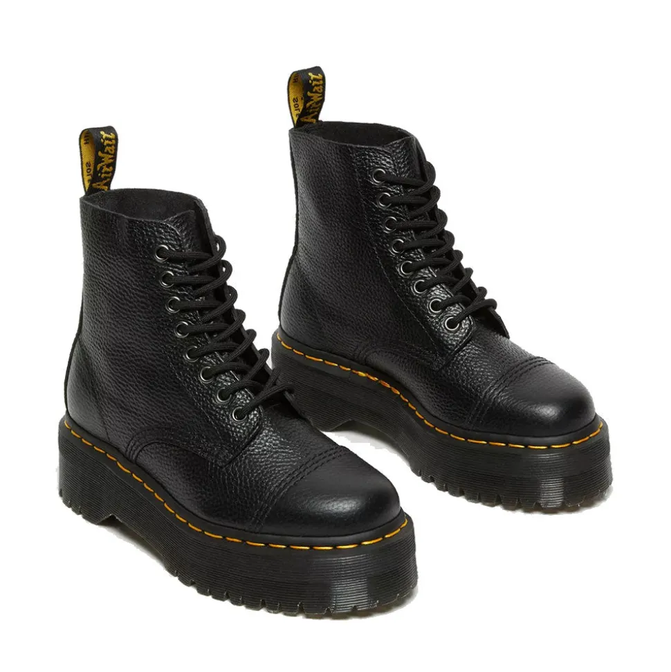 Scarpe Donna DR. MARTENS Stivali Platform linea Sinclair in Pelle Nera