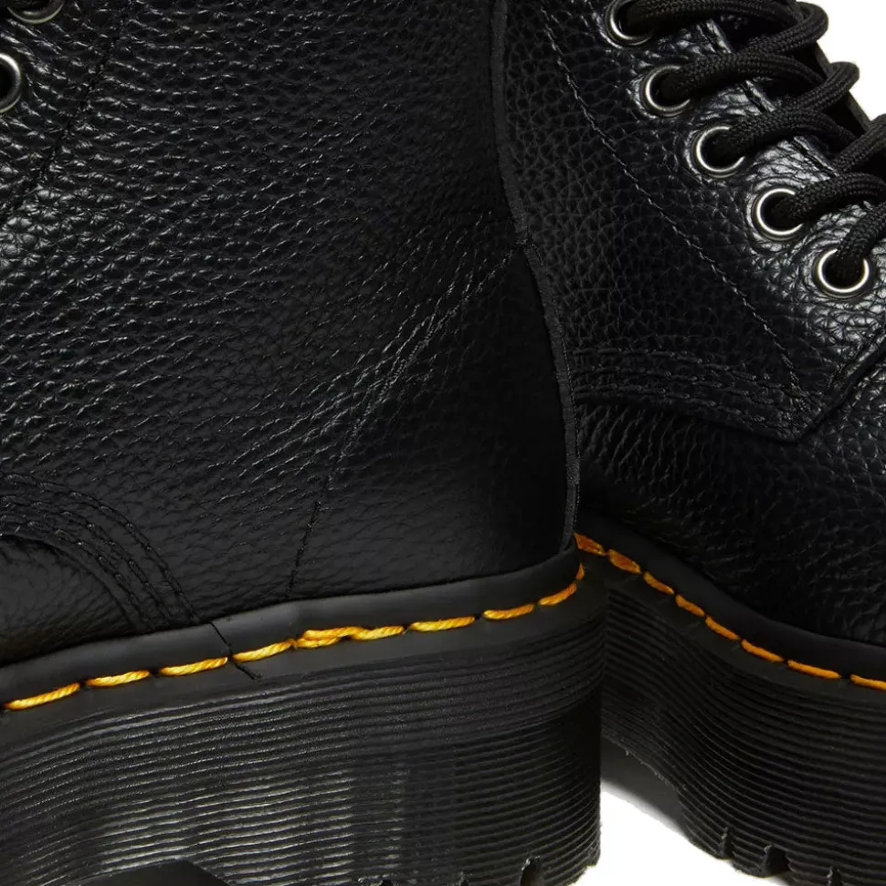 Scarpe Donna DR. MARTENS Stivali Platform linea Sinclair in Pelle Nera