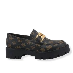 Scarpe Donna GUESS Mocassini Platform Linea Ilary Colore Brown Ocra