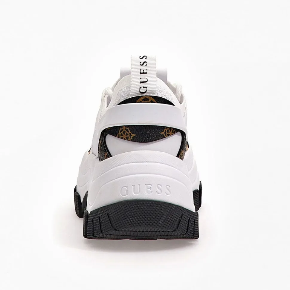 Scarpe Donna GUESS Sneakers Linea Braydin Colore White - Brown
