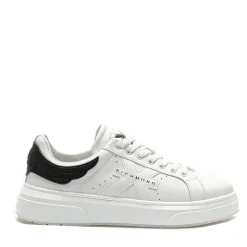 Scarpe Donna JOHN RICHMOND Sneakers in Pelle Bianca con Inserto Nero- 22302 A