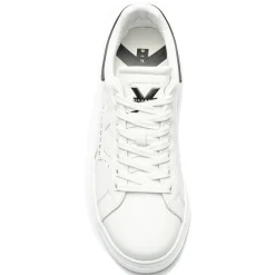 Scarpe Donna JOHN RICHMOND Sneakers in Pelle Bianca con Inserto Nero- 22302 A