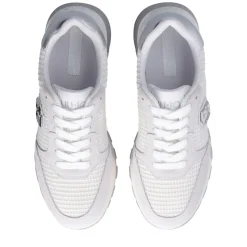 Scarpe Donna LIU JO Amazing 25 Sneakers Platform in Suede e Mesh Bianco