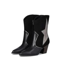 Scarpe Donna LIU JO Belinda 07 Stivali Texani in Pelle e Suede con Stella