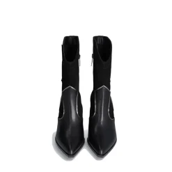 Scarpe Donna LIU JO Belinda 07 Stivali Texani in Pelle e Suede con Stella
