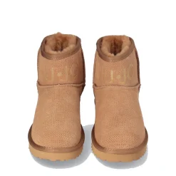 Scarpe Donna LIU JO Jil 02 Stivaletti Imbottiti in Suede Traforato color Cognac
