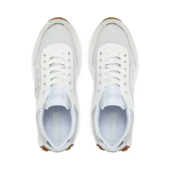 Scarpe Donna LIU JO Sneakers Running Lolo 17 in Lurex Suede e Pelle colore Purity