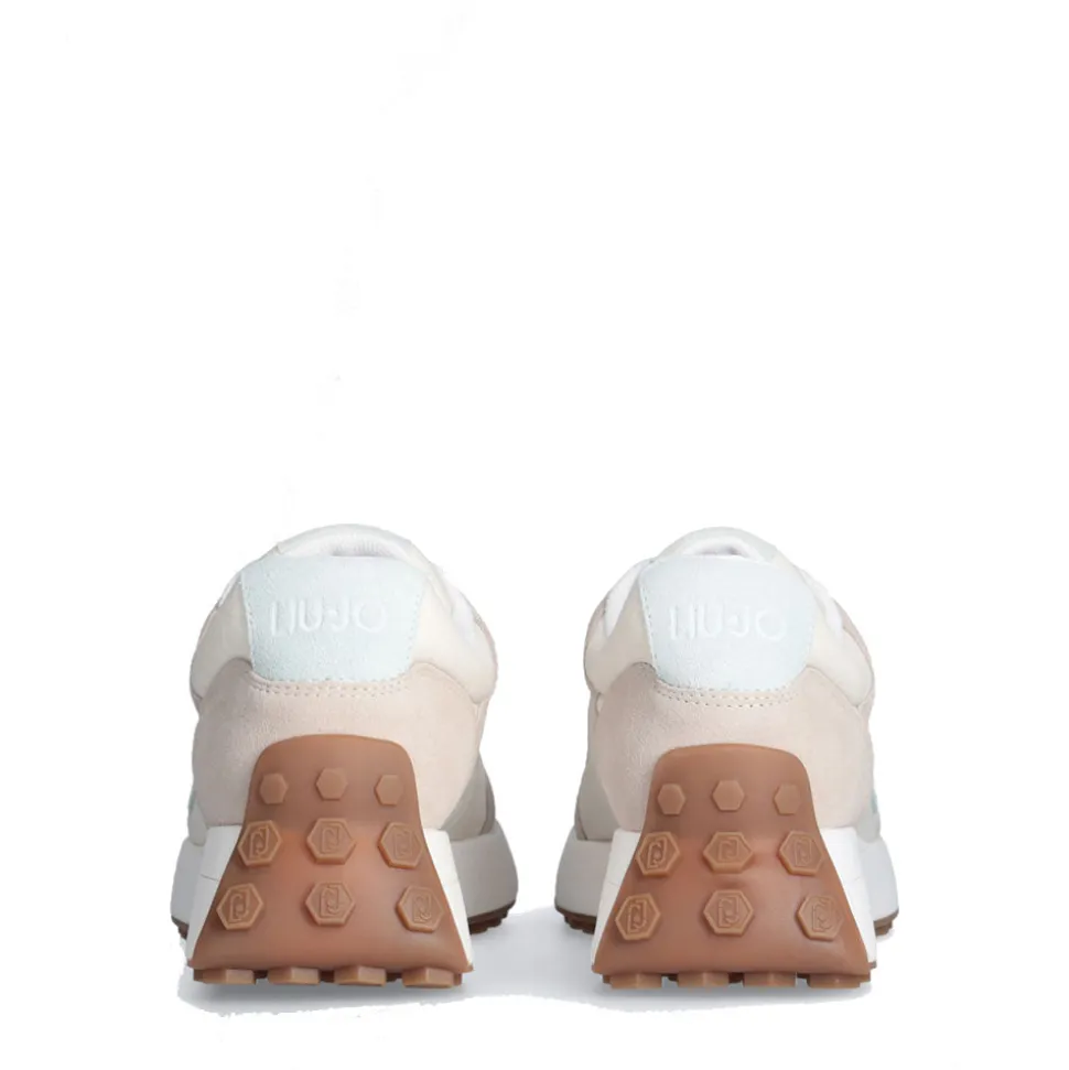 Scarpe Donna LIU JO Sneakers Running Lolo 17 in Suede e Nylon Sand e Water