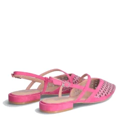 Scarpe Donna LIU JO Viola 08 Slingback in Suede Rosa con Strass
