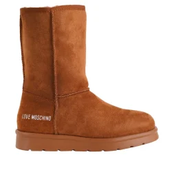 Scarpe Donna LOVE MOSCHINO Stivali Imbottiti in Velour color Cuoio