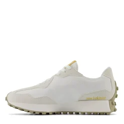 Scarpe Donna NEW BALANCE Sneakers 327 in Suede e Pelle colore Sea Salt Off White e Yellow