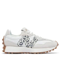 Scarpe Donna NEW BALANCE Sneakers 327 in Suede e Mesh colore Sea Salt e Animal Print