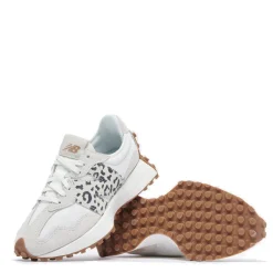 Scarpe Donna NEW BALANCE Sneakers 327 in Suede e Mesh colore Sea Salt e Animal Print