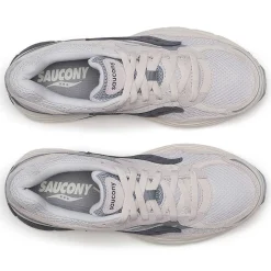 Scarpe Donna Saucony Sneakers ProGrid Omni 9 Premium Light Grey e Blue